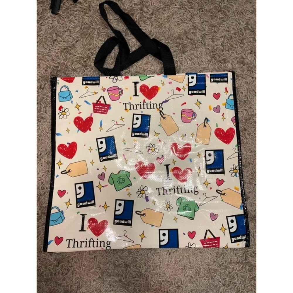 New I Love Thrifting Goodwill Reusable Bag 19.5x17.5x7.5